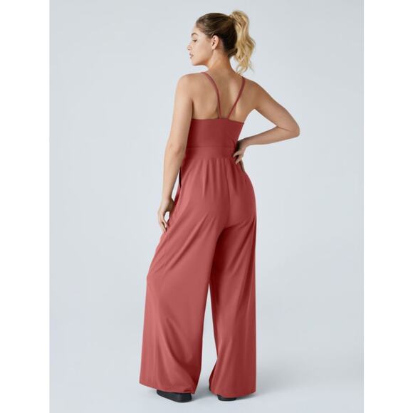 Halara Breezeful Backless Wide Leg Jumpsuit Size M - Picture 2 of 9